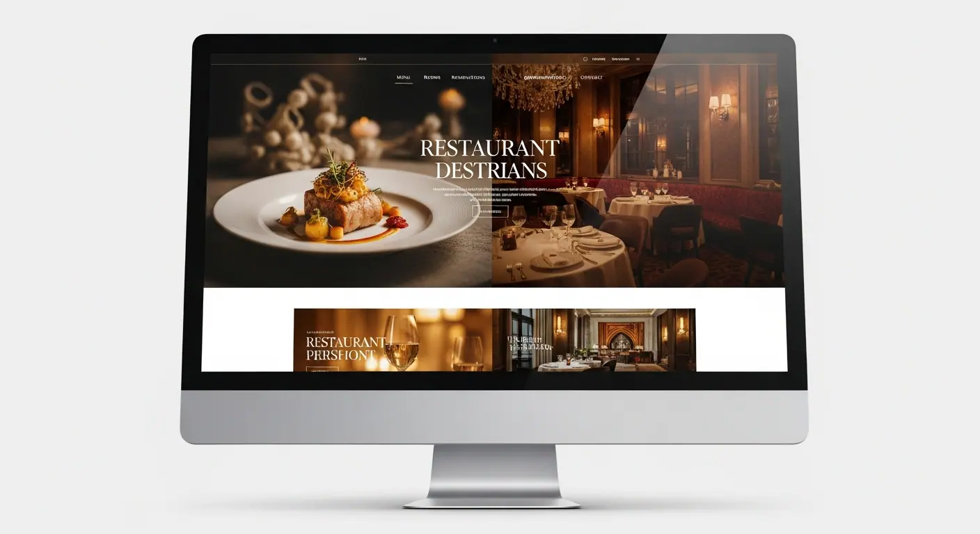 Site web pour restaurant gastronomique