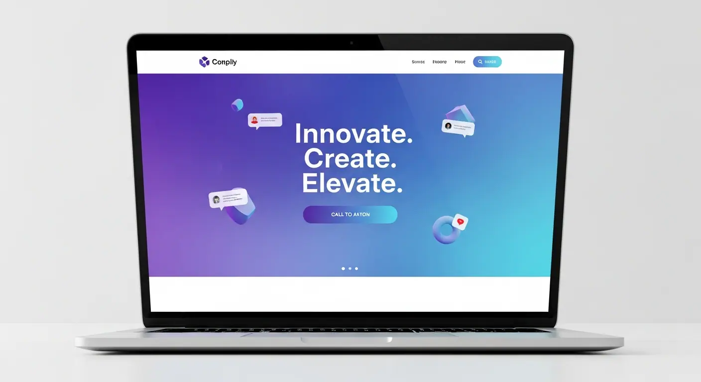 Site web vitrine pour startup technologique