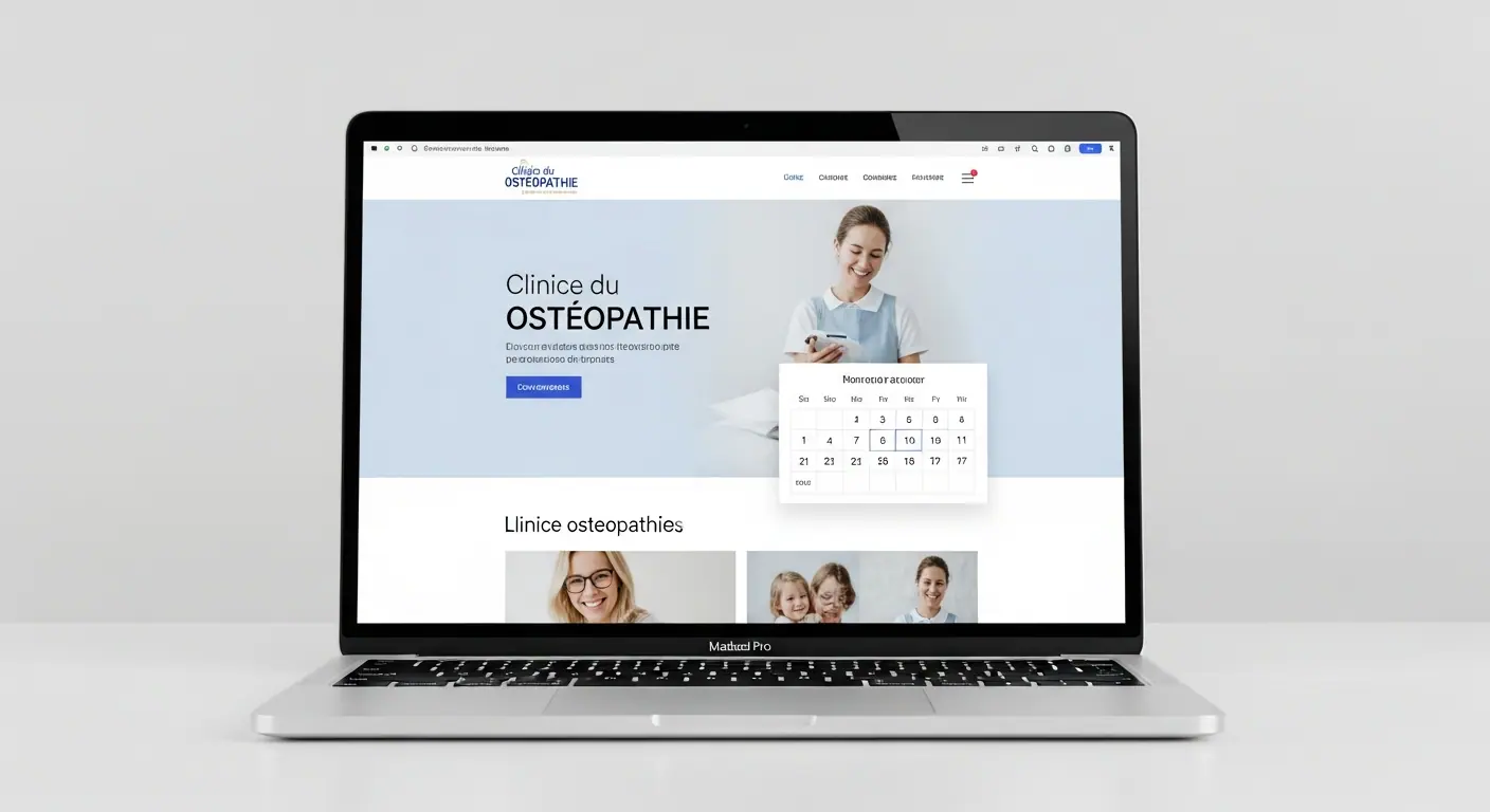 Refonte du site d'un cabinet d'ostéopathie — design moderne avec prise de rendez-vous en ligne